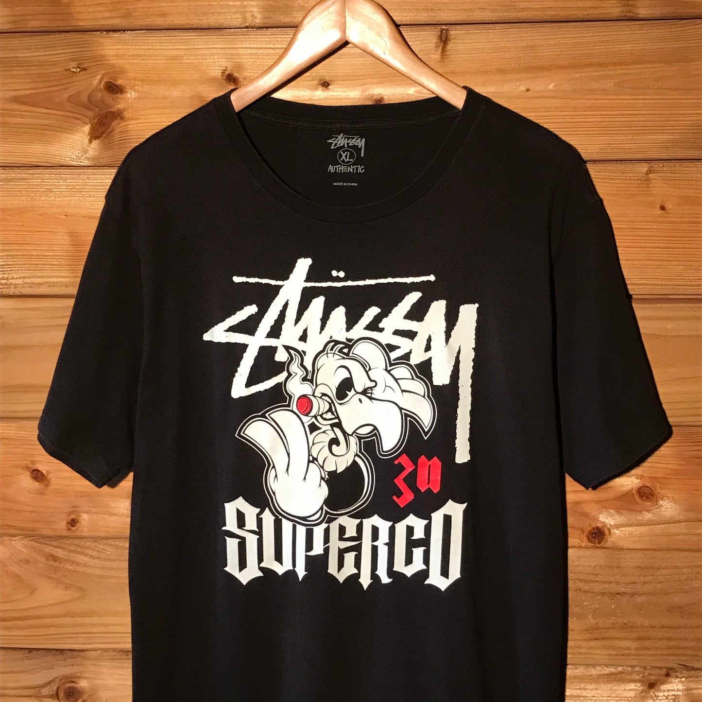 2010 Stüssy x Super Co. Spellout t shirt