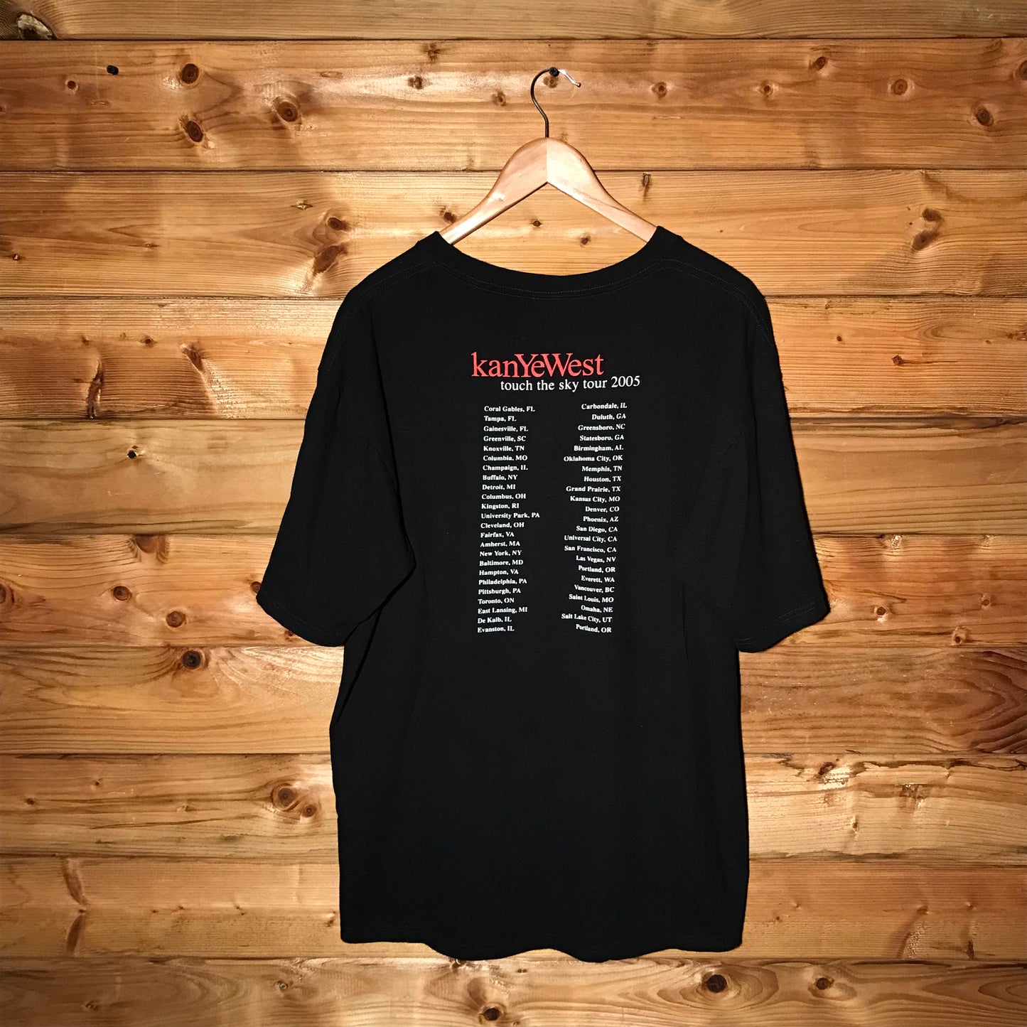 2005 Kanye West Touch The Sky Tour Late Registration t shirt