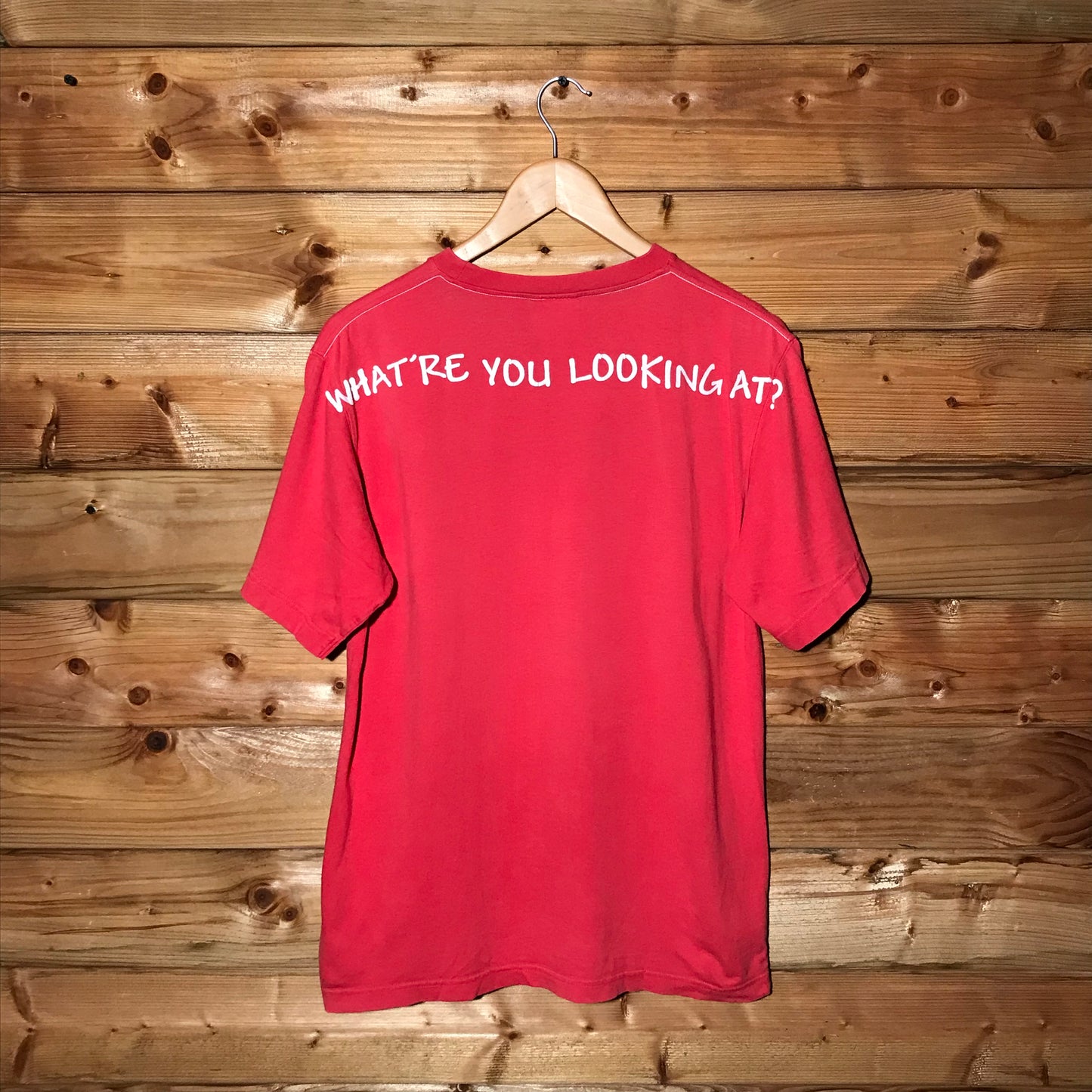 Reebok What're You Looking At? Spellout t shirt