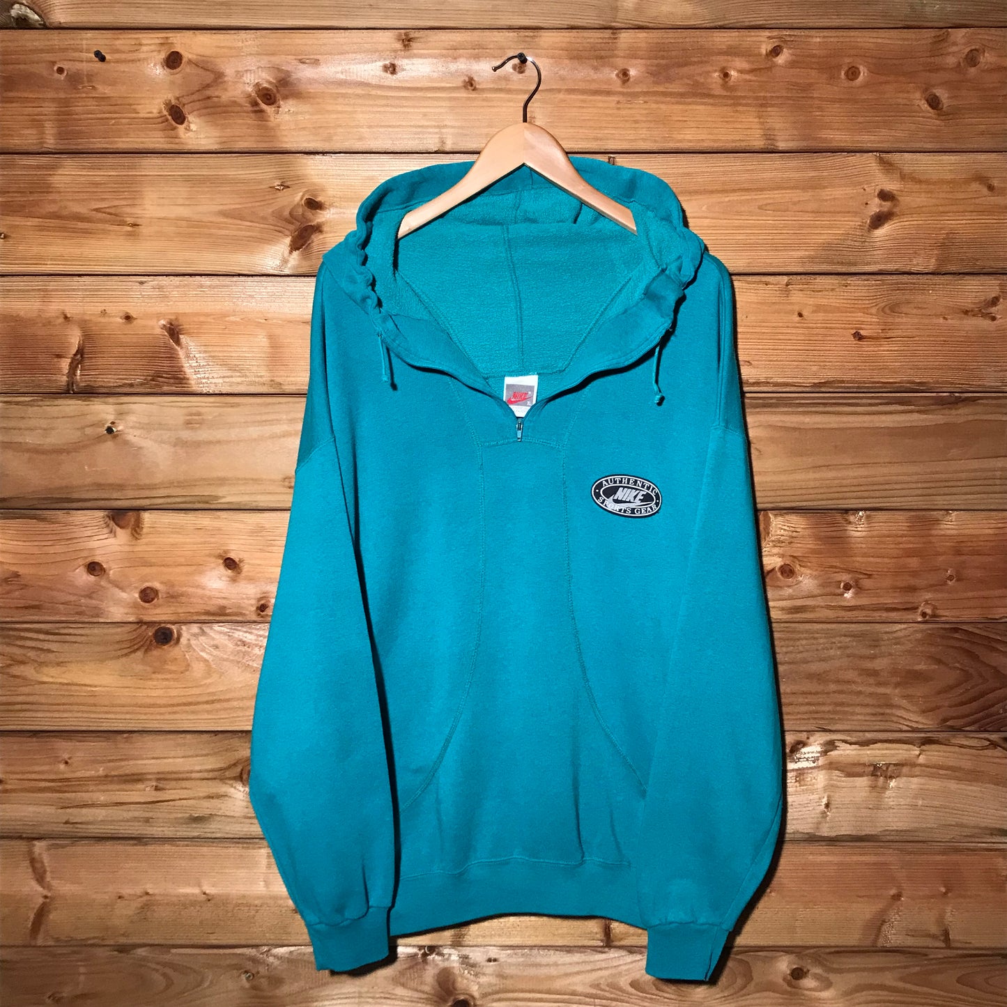 80s Nike Authentic Sports Gear quarter zip hoodie