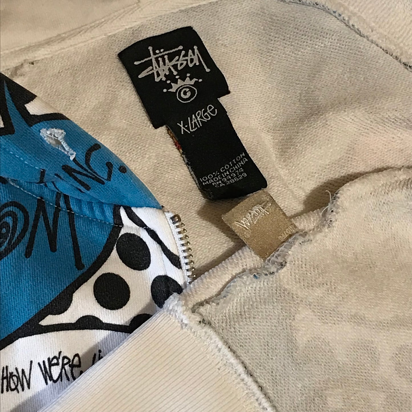 Stüssy Speech Bubbles zip up hoodie