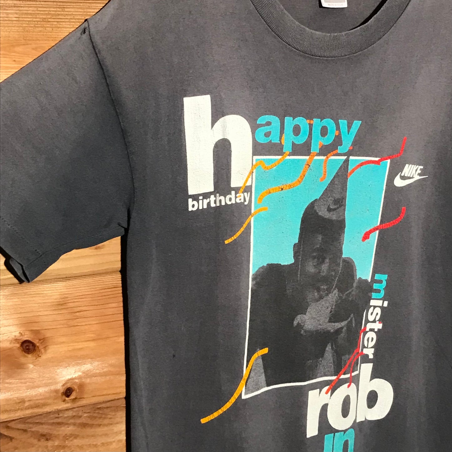 90s Nike Happy Birthday Mister Robinson Photo t shirt