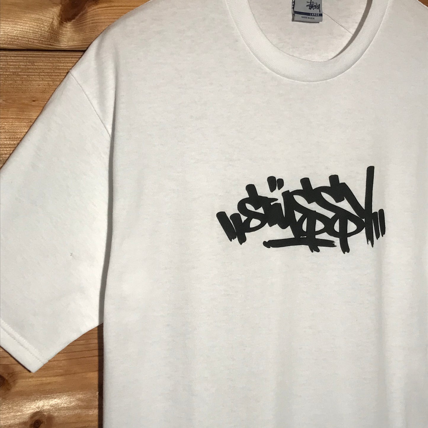 Stüssy Marker Pen Tag Centre Spellout t shirt