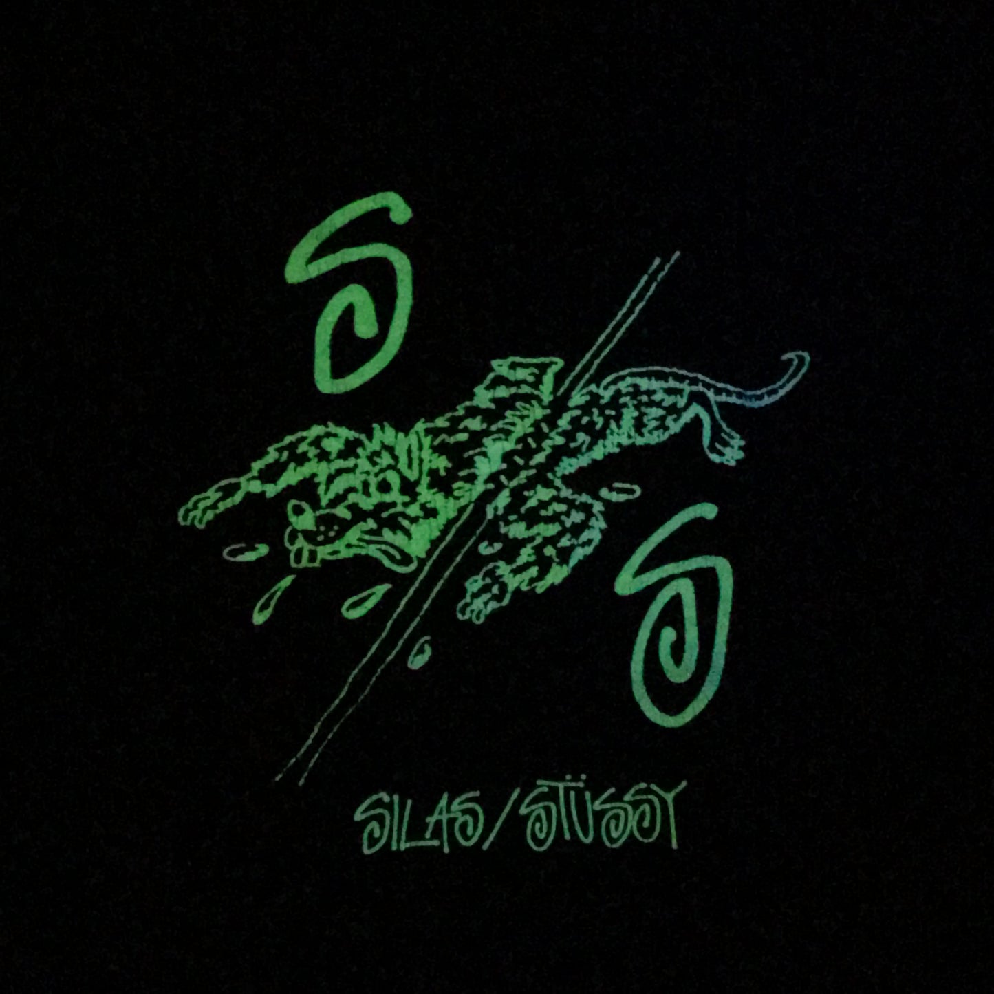 Stüssy x Silas Roadkill Glow In The Dark t shirt