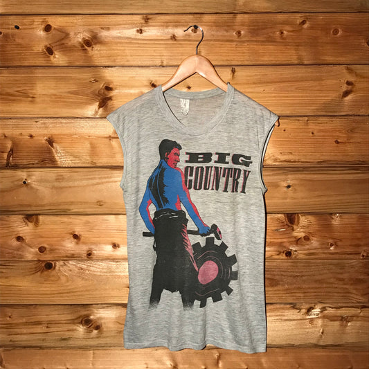 1984 Big Country Steeltown And Country UK Tour tank top t shirt