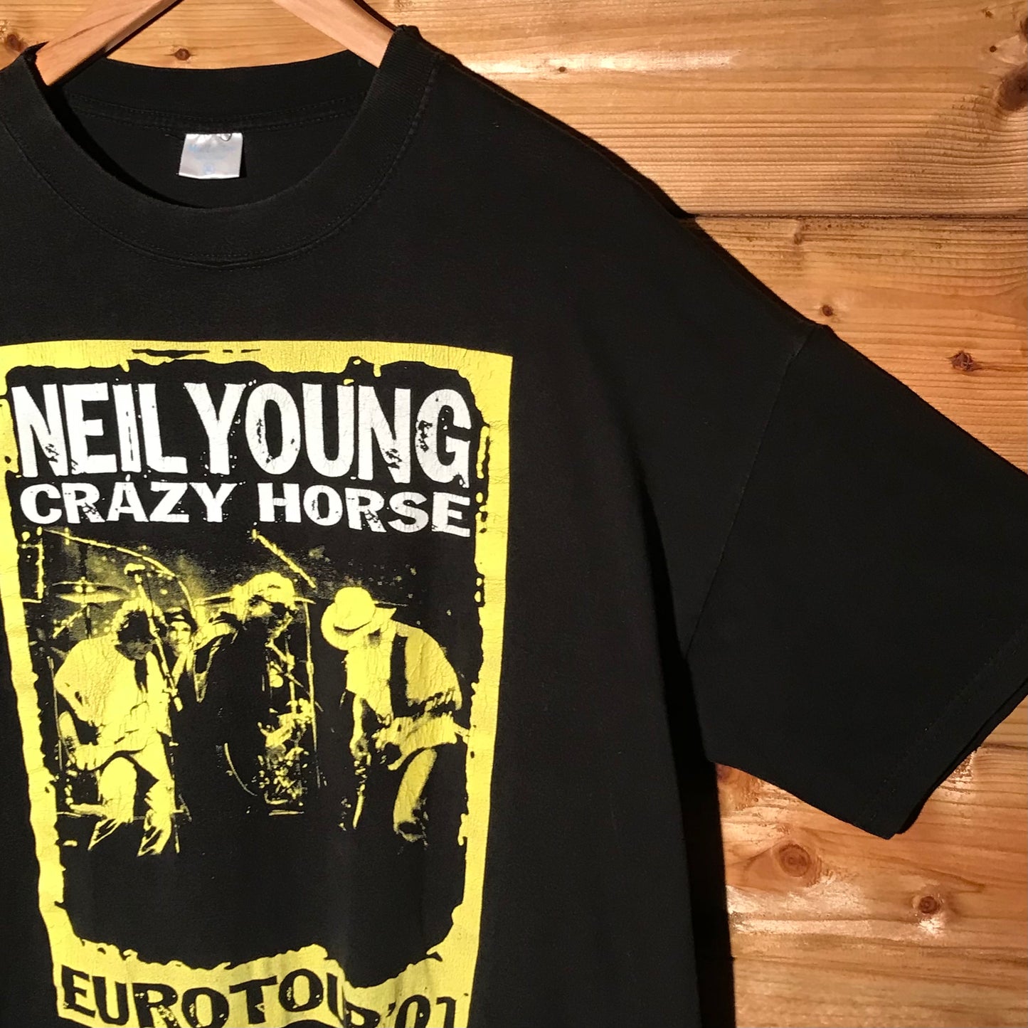 2001 Neil Young & Crazy Horse Europe Tour t shirt