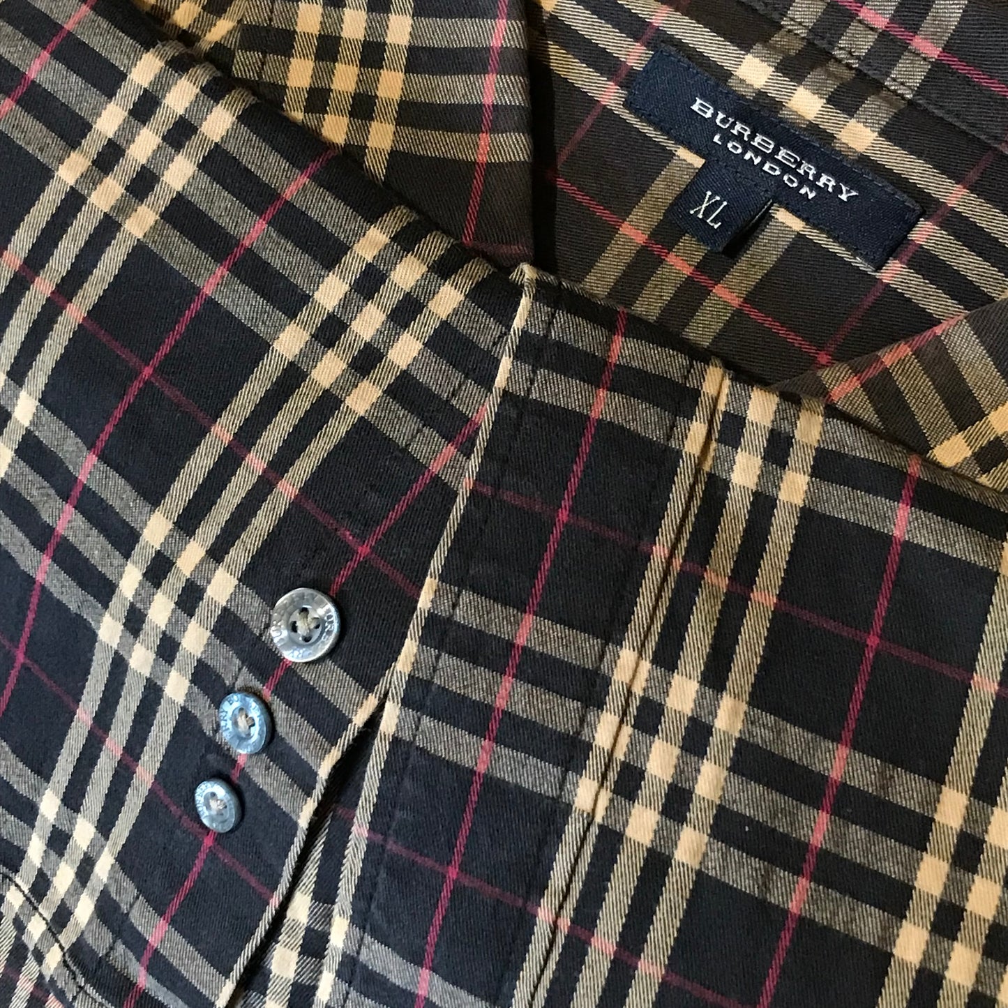 Burberry Nova Check Pattern short sleeve button up shirt