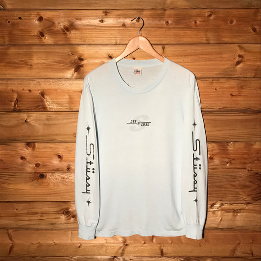 90s Stüssy Dee Luxe Centre Spellout long sleeve t shirt