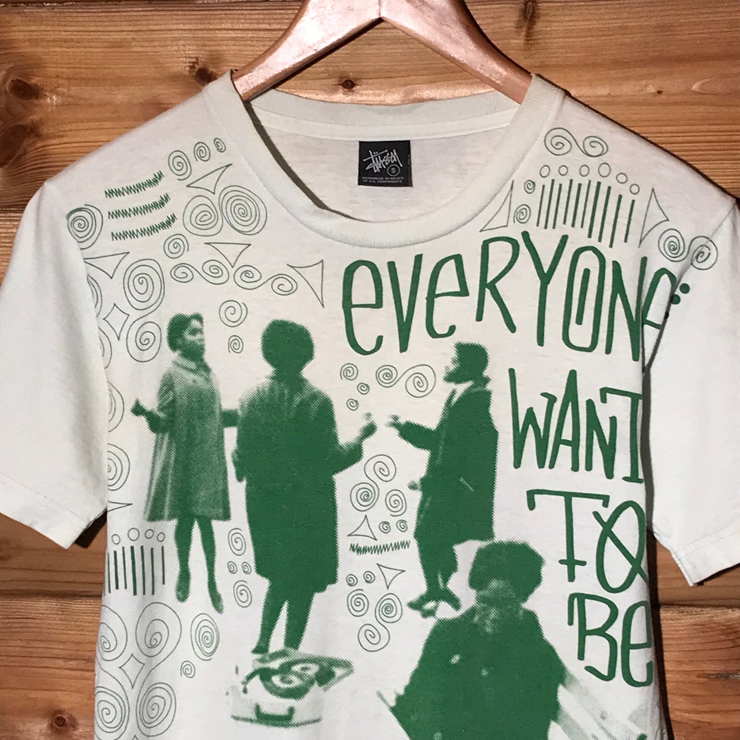 Stüssy Everyone Wants To Be A DJ Spellout t shirt