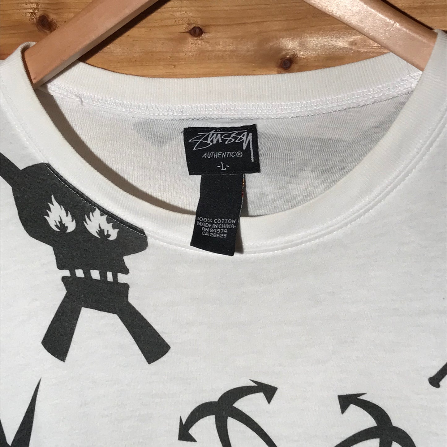 Stüssy x Futura Skullacon Repeat Spellout t shirt