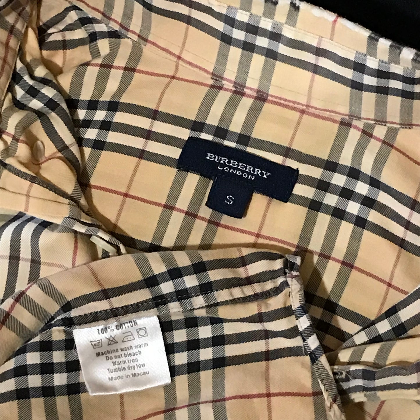 Burberry Nova Check Pattern long sleeve button up shirt