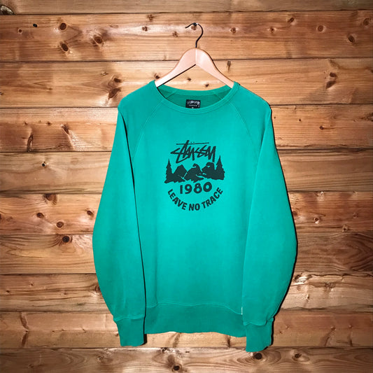 Stüssy Leave No Trace Script Spellout sweatshirt