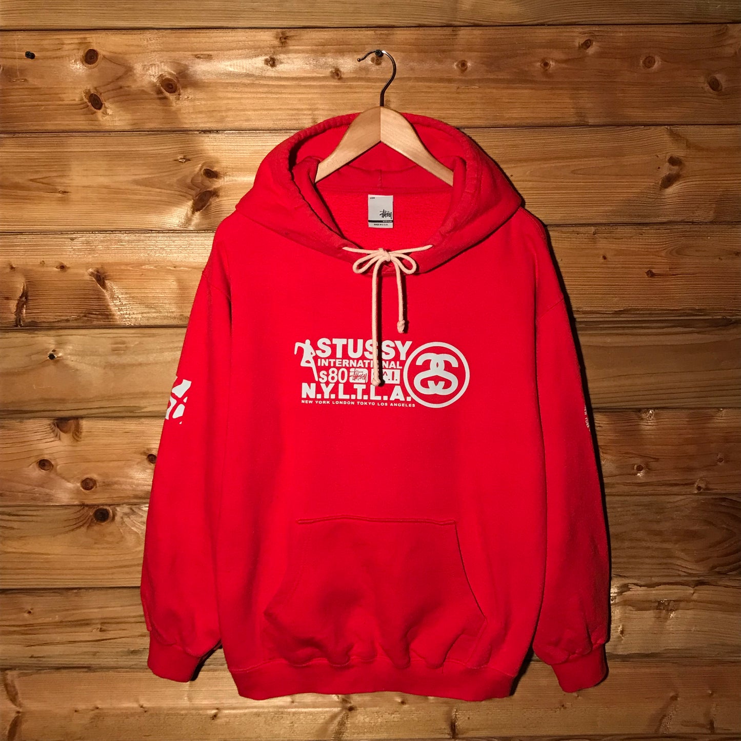 Stüssy International NYLTLA Spellout Link Logo hoodie