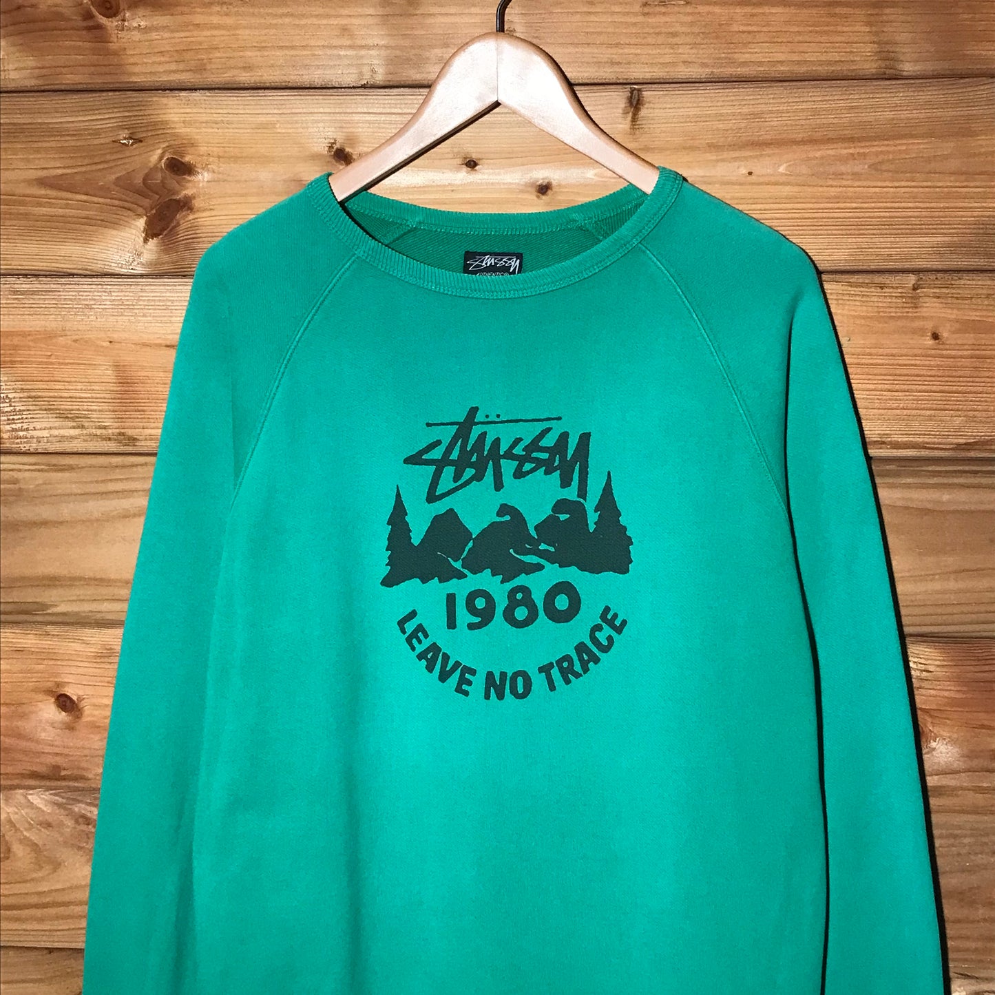 Stüssy Leave No Trace Script Spellout sweatshirt