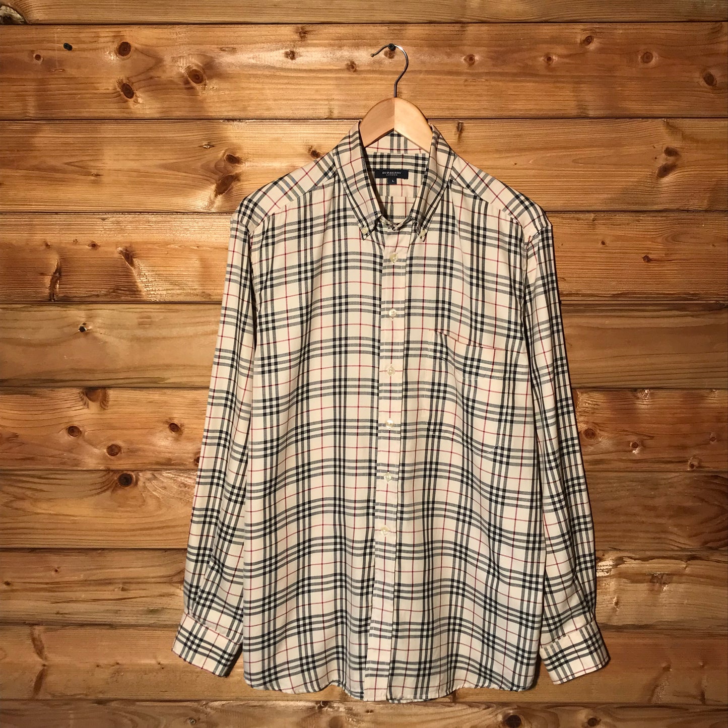 Burberry Nova Check Pattern long sleeve button up shirt