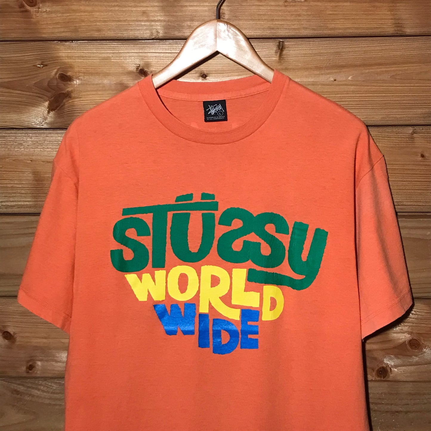 Stüssy World Wide Spellout t shirt