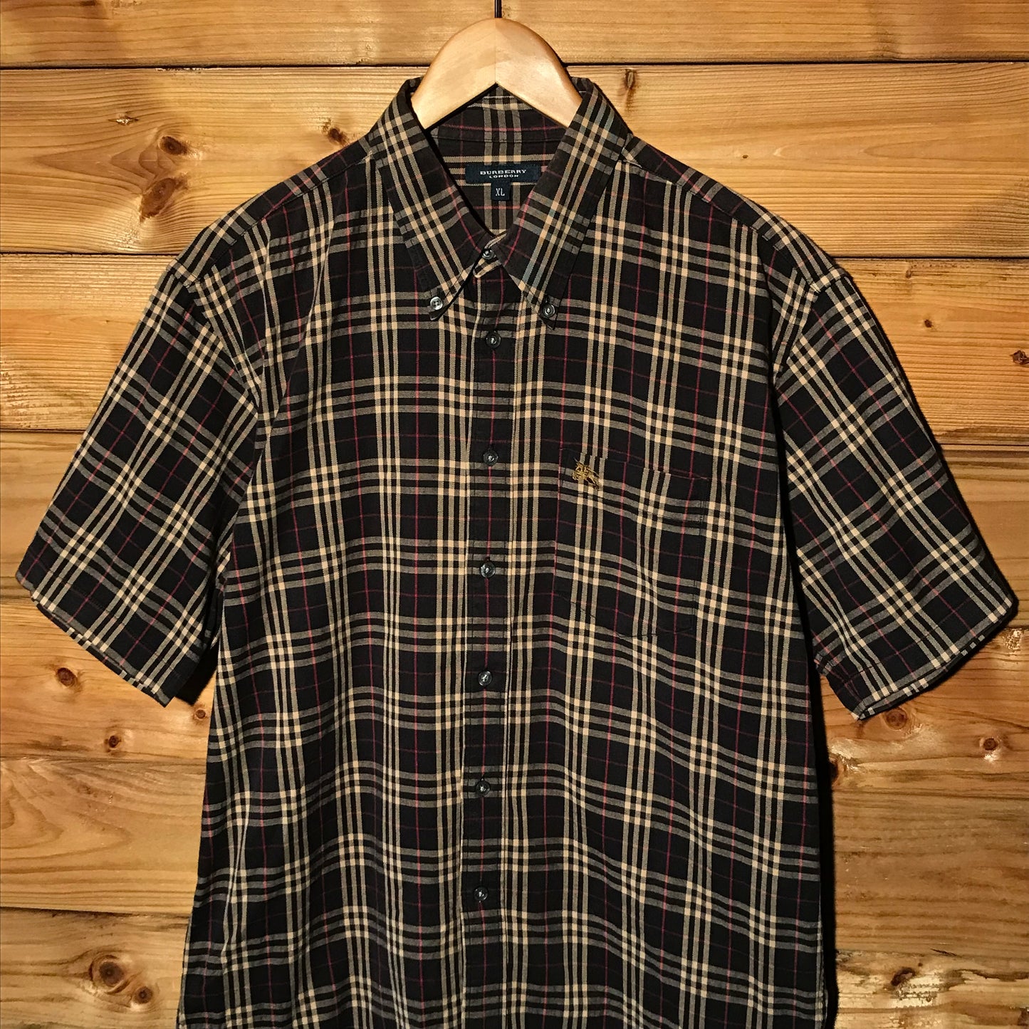 Burberry Nova Check Pattern short sleeve button up shirt