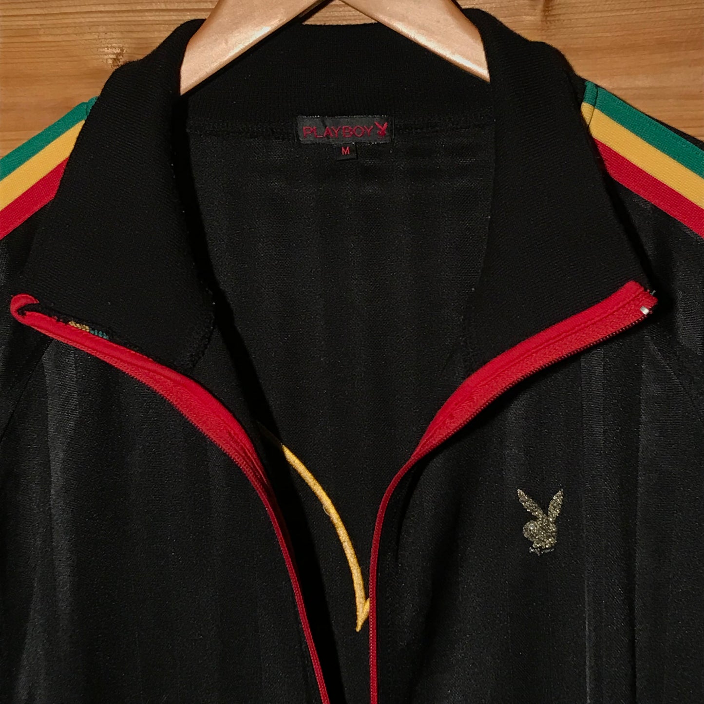 Playboy Bunny Rasta Striped track jacket