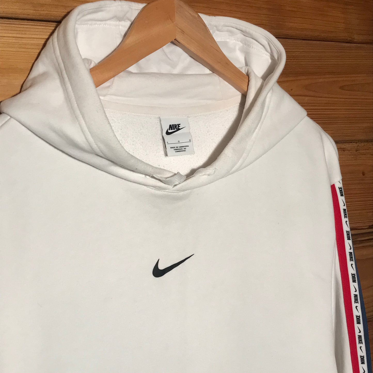 Nike Taped Spellout Centre Swoosh hoodie