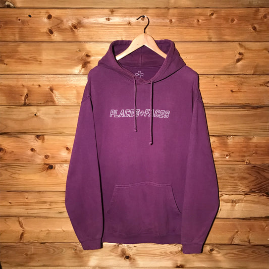 Places + Faces Centre Spellout hoodie