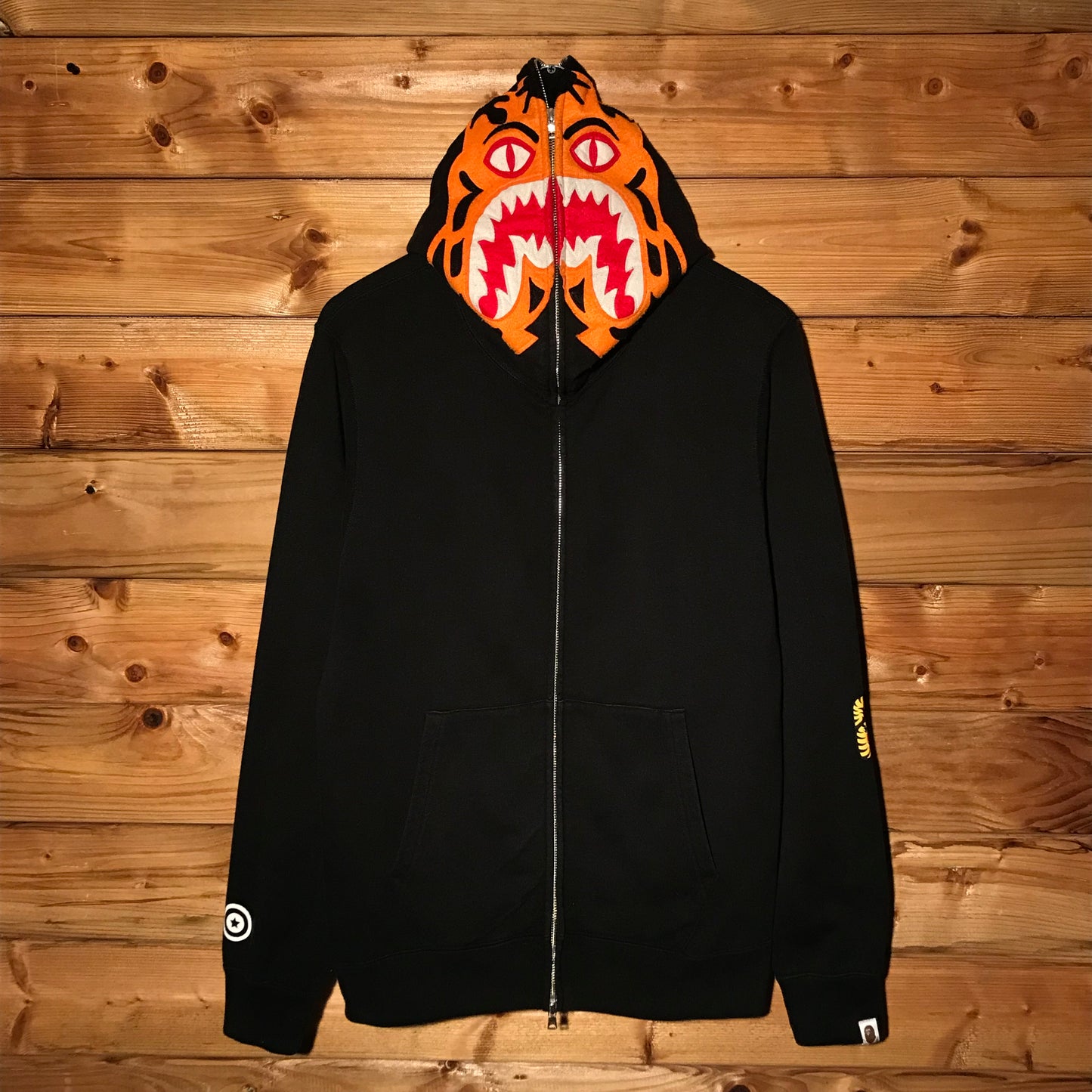 Bape, A Bathing Ape Tiger Face zip up hoodie