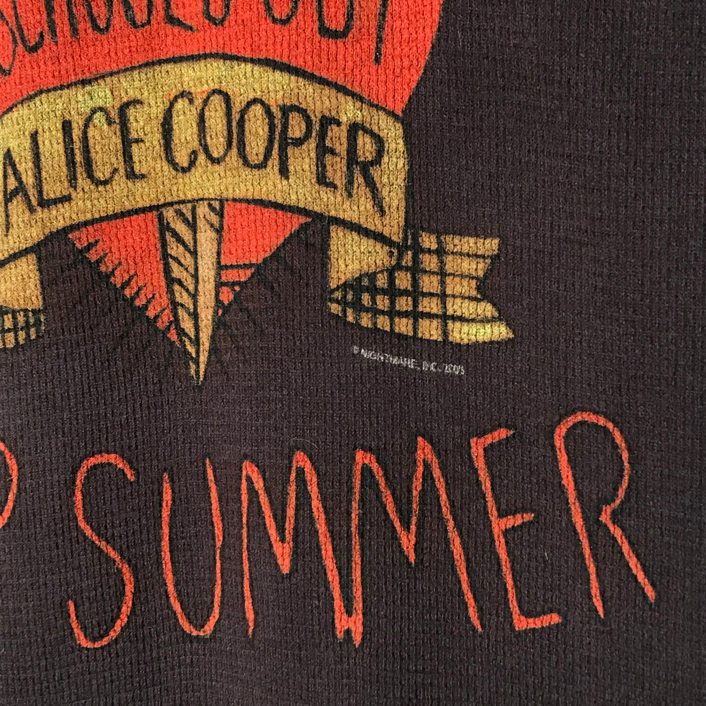 2005 Alice Cooper School's Out For Summer World Tour long sleeve t shirt