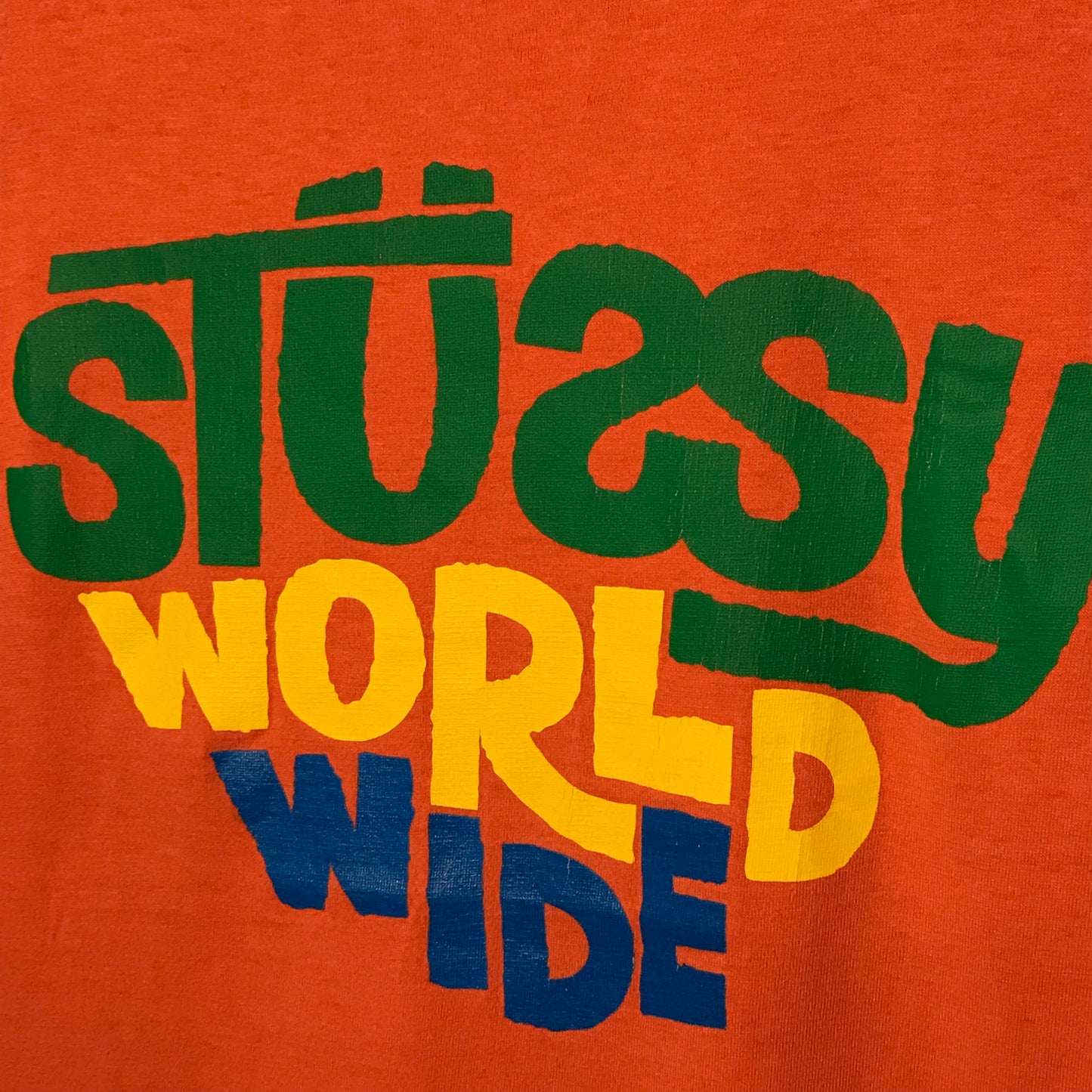 Stüssy World Wide Spellout t shirt