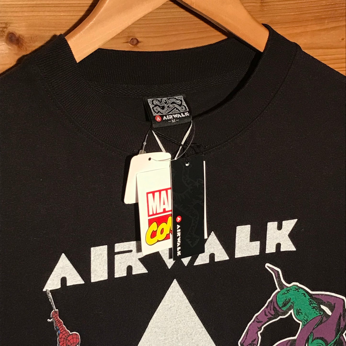 Airwalk x Marvel Spiderman vs Green Goblin t shirt