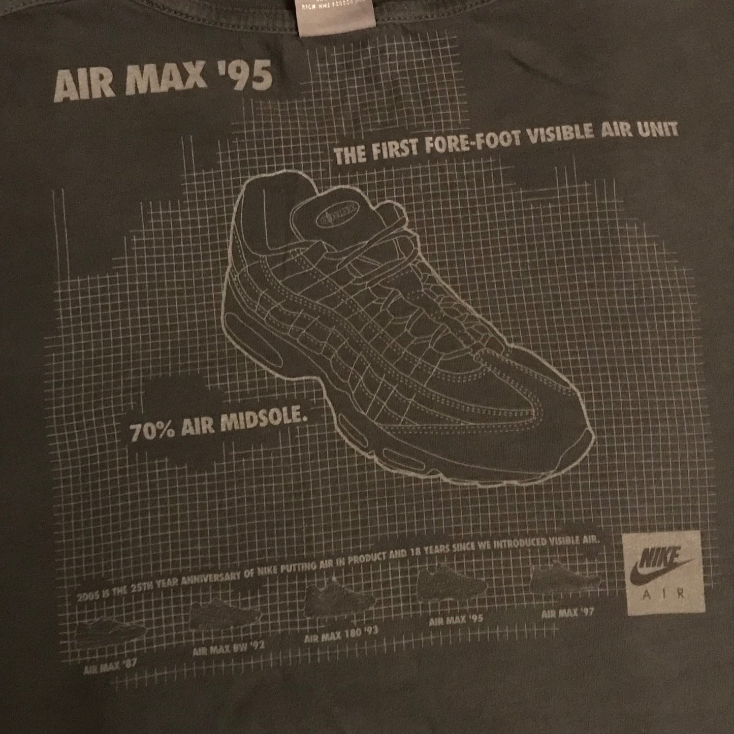 2005 Nike Air Max Winged Neon 95s t shirt