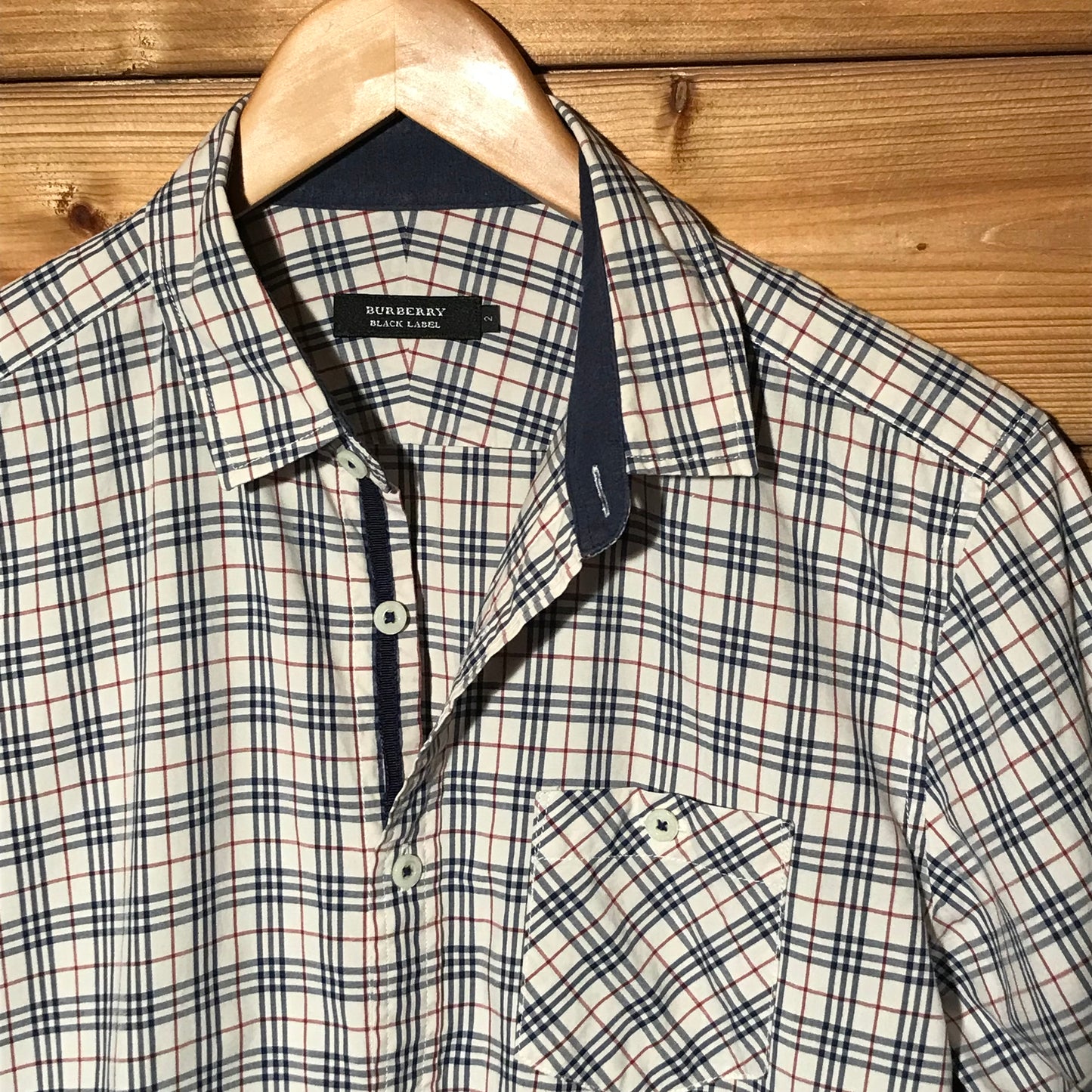 Burberry Black Label 3/4 sleeve button up shirt