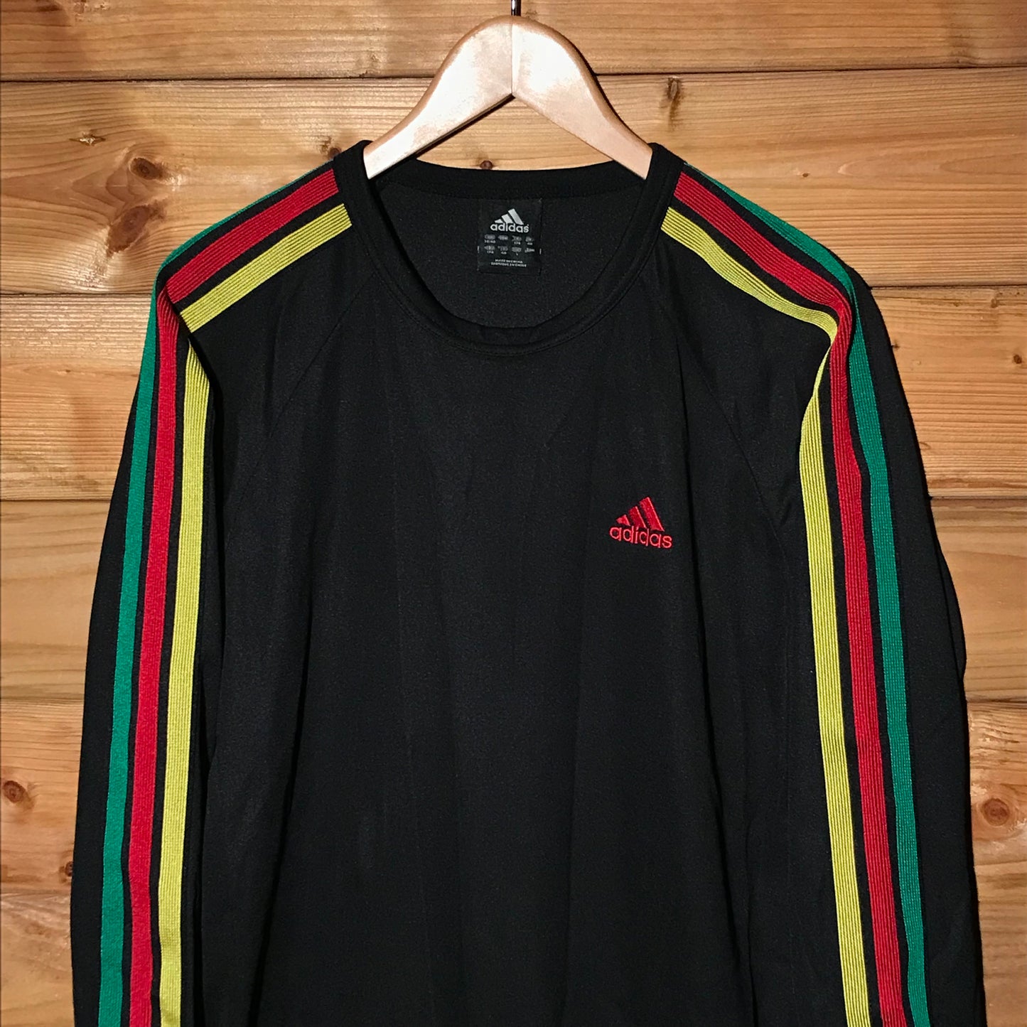 Adidas Rasta Striped long sleeve t shirt