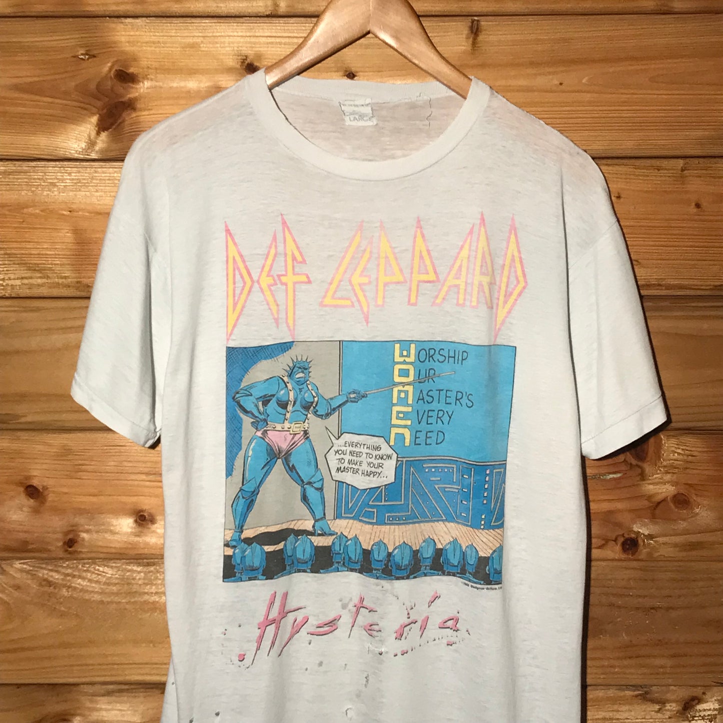 1988 Def Leppard Hysteria Tour Women t shirt