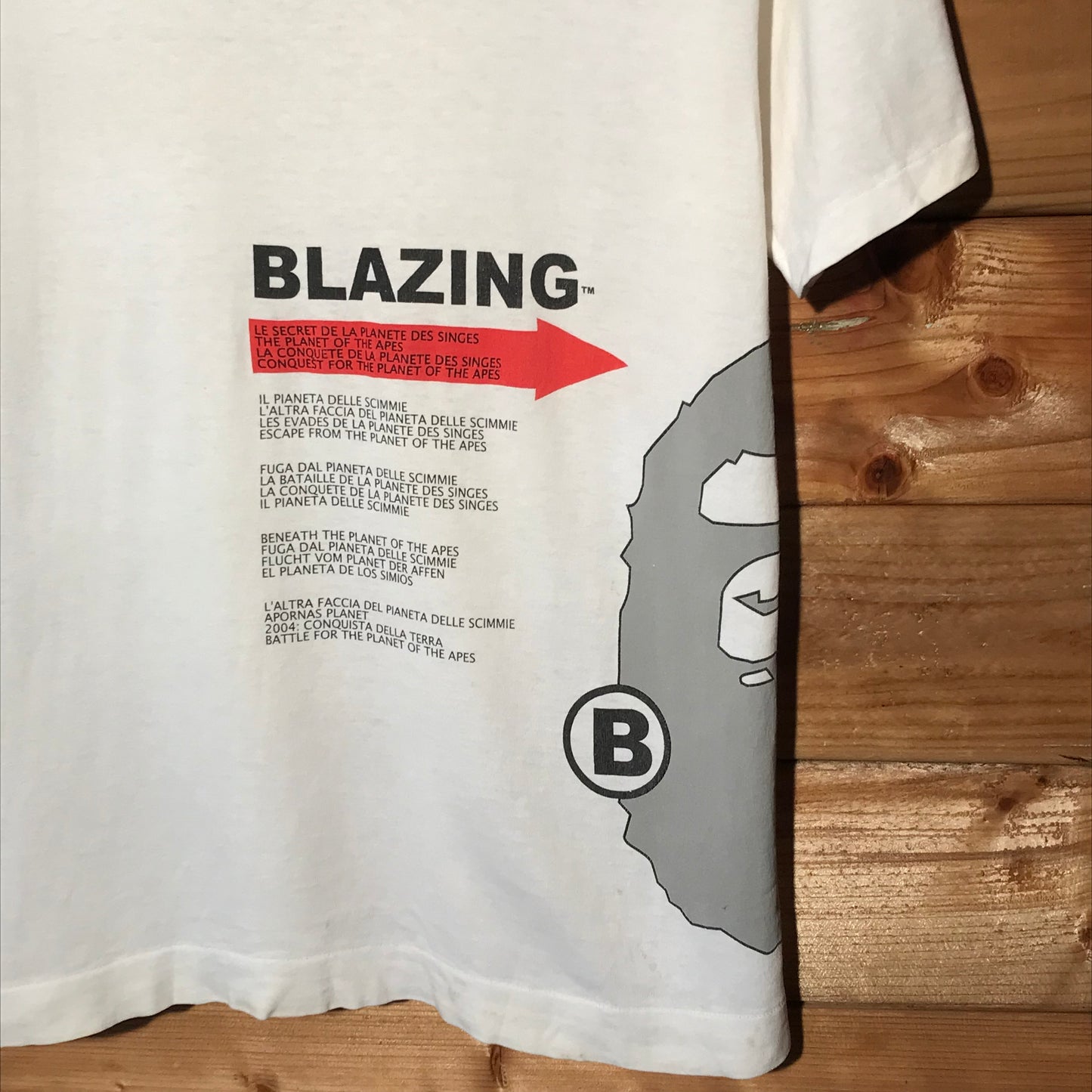 2004 Bape, A Bathing Ape x Futura Blazing t shirt