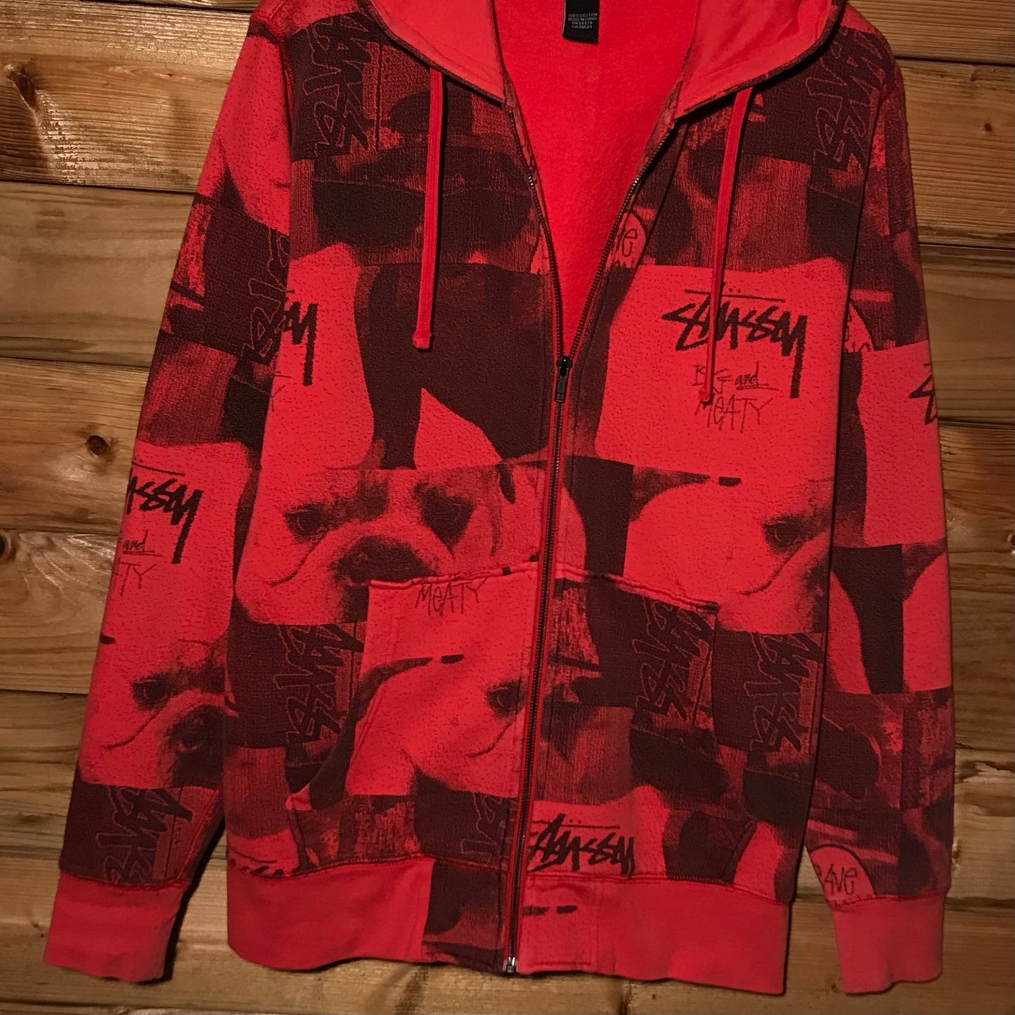 Stüssy Big And Meaty Mike Miller Photo Collage AOP zip up hoodie