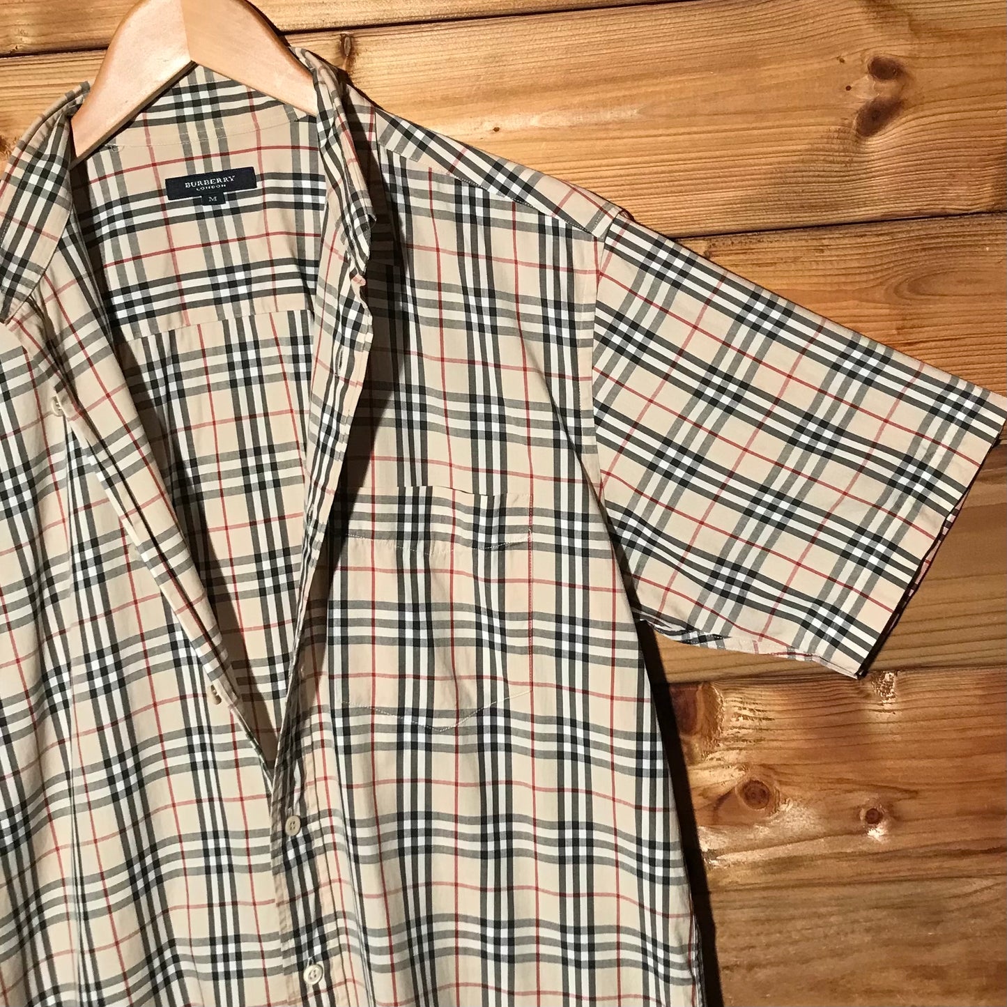 Burberry Nova Check Pattern short sleeve button up shirt