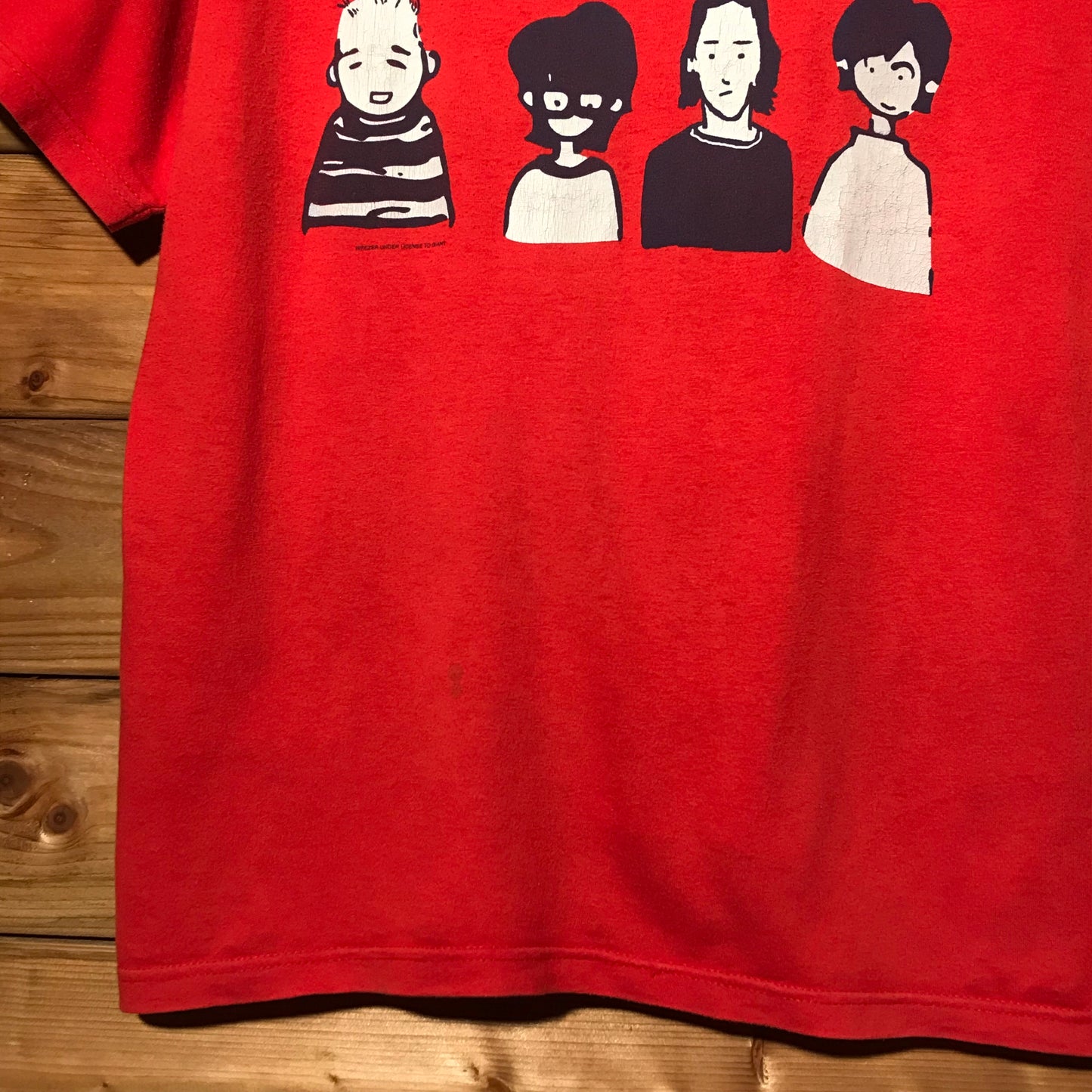 2000 Weezer Cartoon Band t shirt