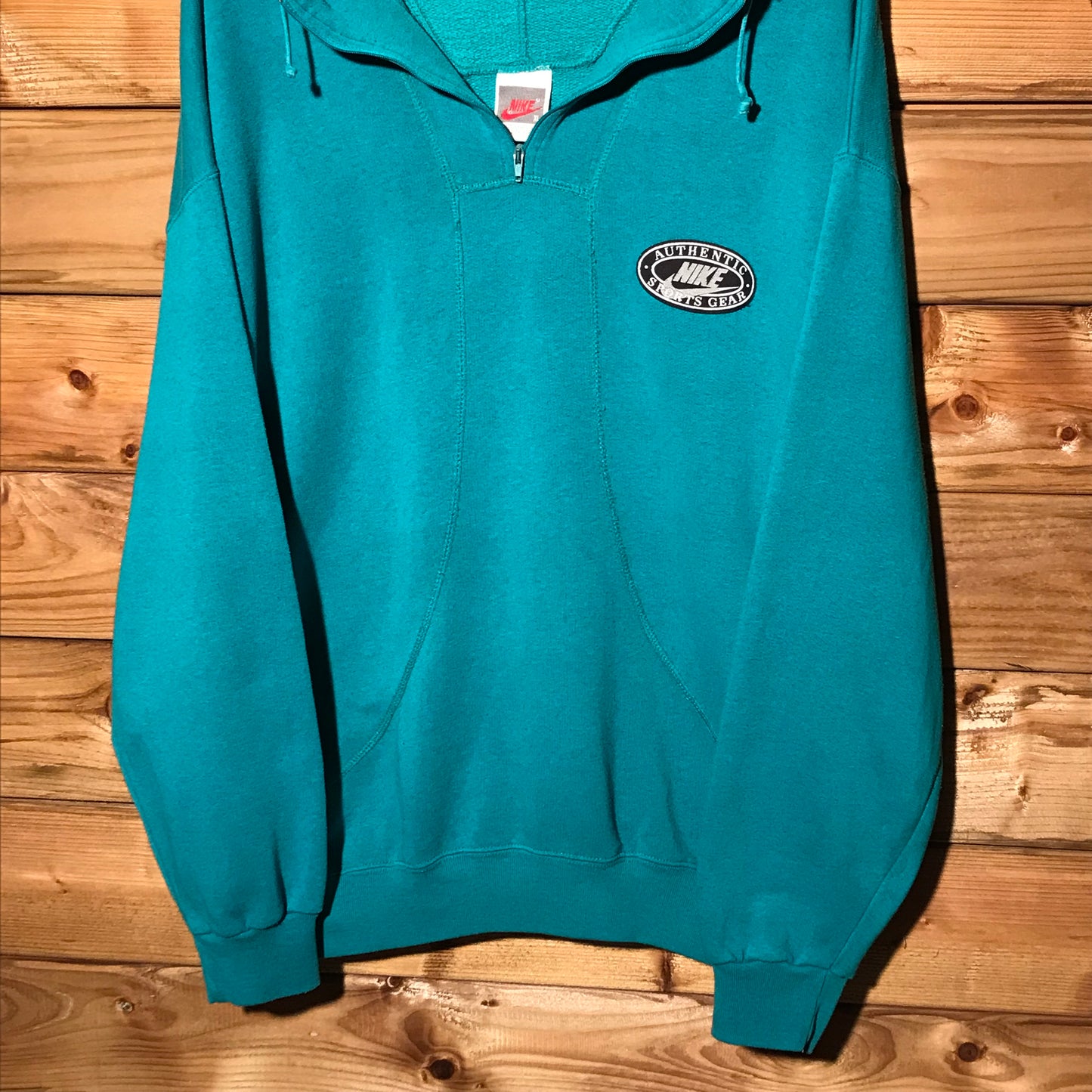 80s Nike Authentic Sports Gear quarter zip hoodie