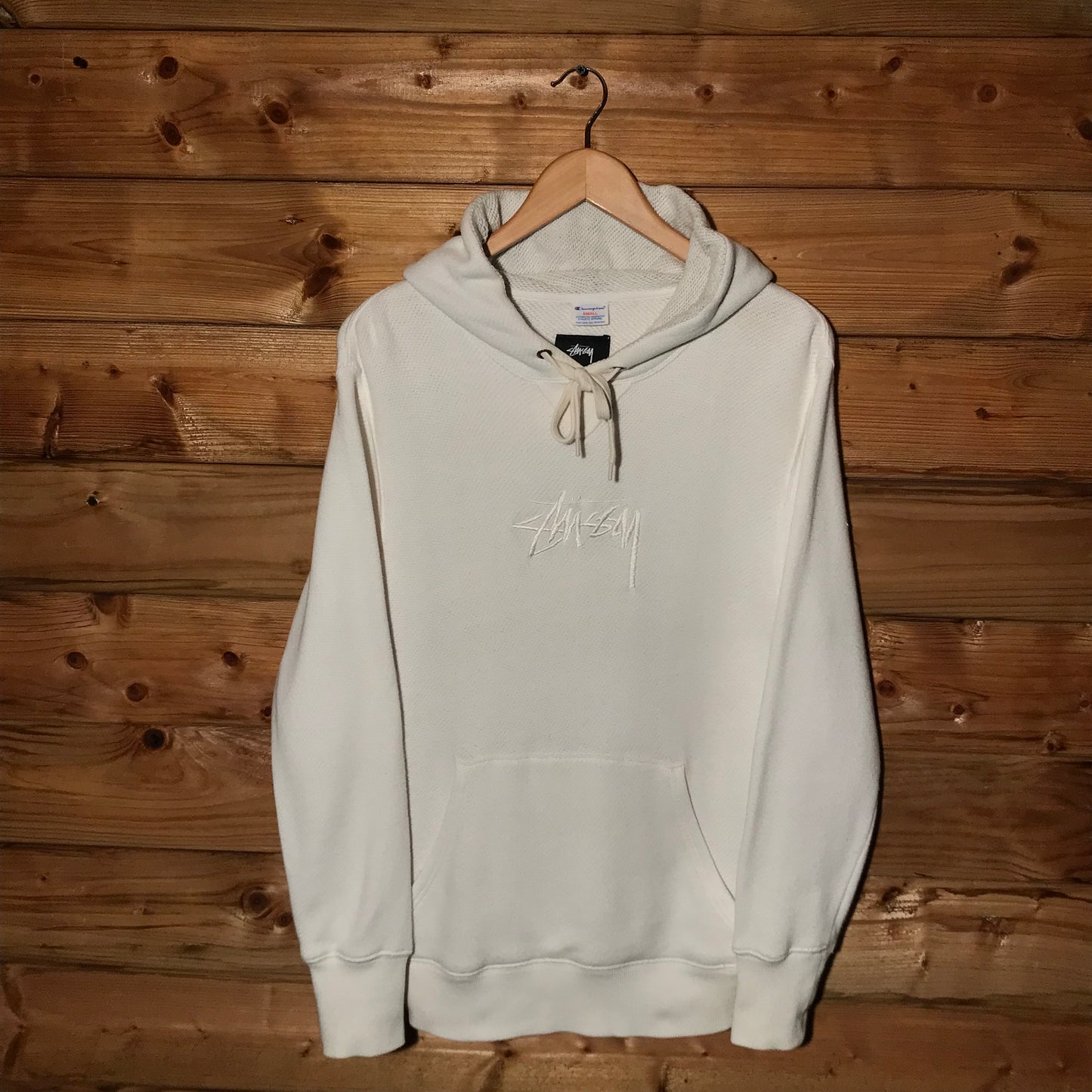 2017 Stüssy x Champion Tonal Script hoodie