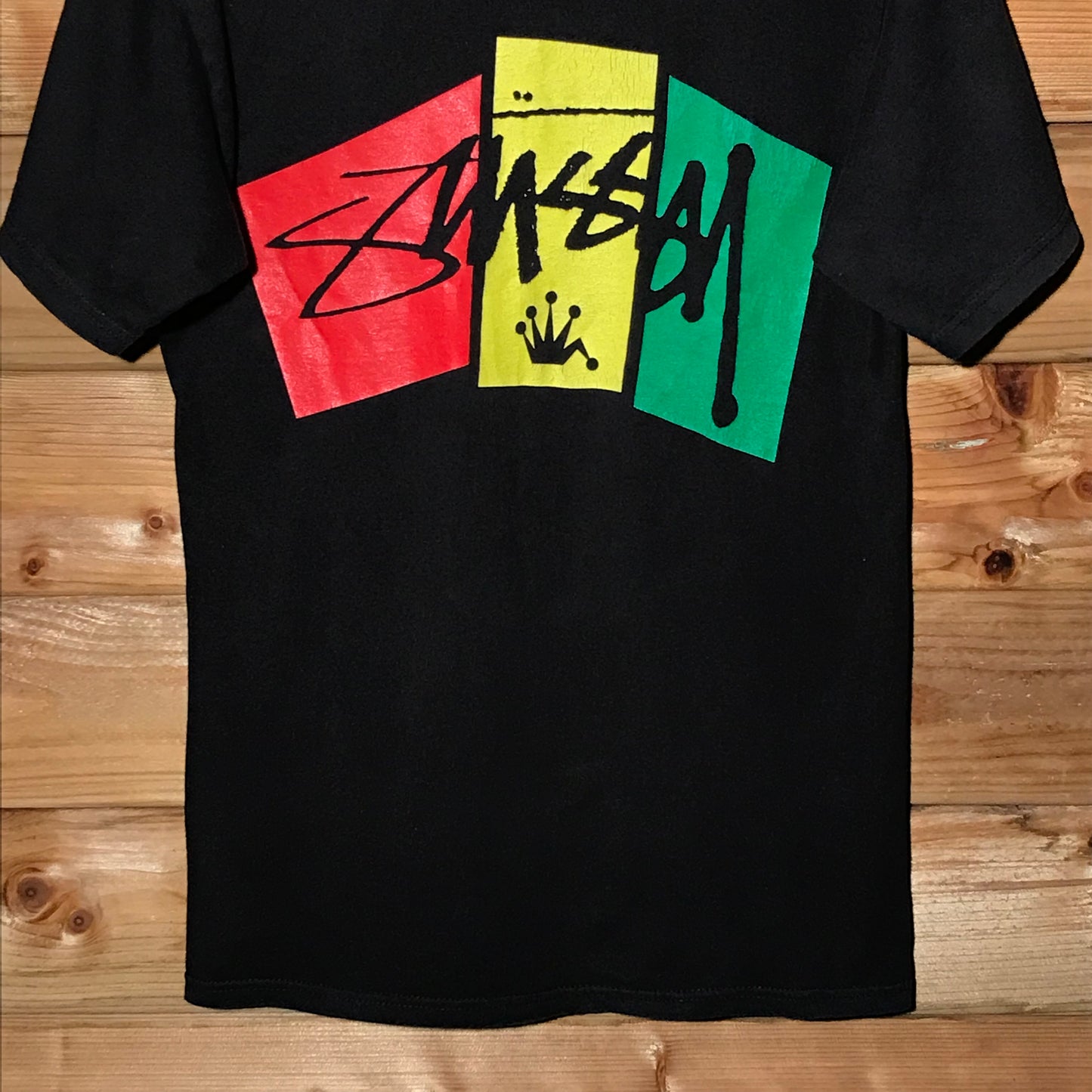 Stüssy Rasta Blocks Script Spellout t shirt