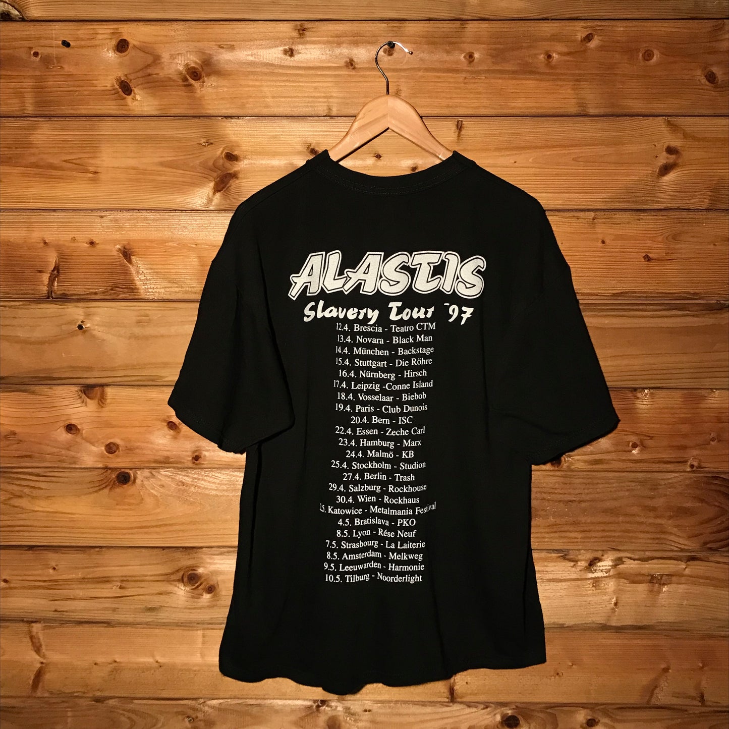 1997 Alastis Slavery Europe Tour t shirt