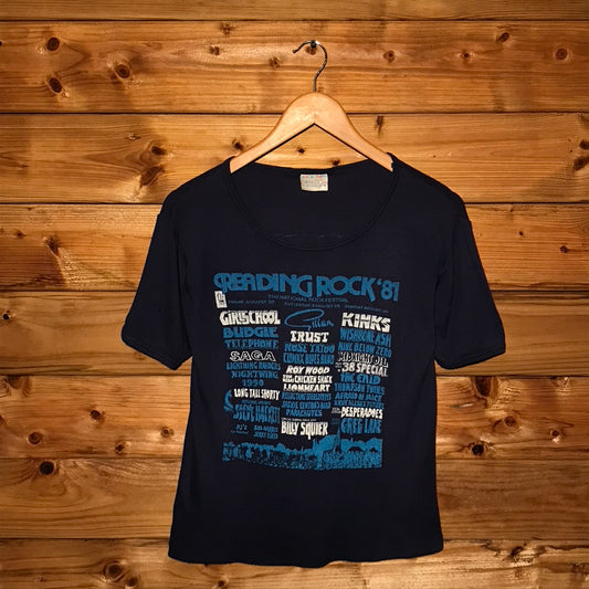 1981 Reading Rock Festival Lineup t shirt