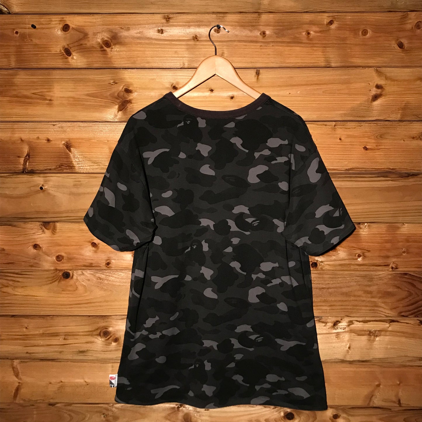 Bape, A Bathing Ape Monochrome Camo AOP Reversible t shirt
