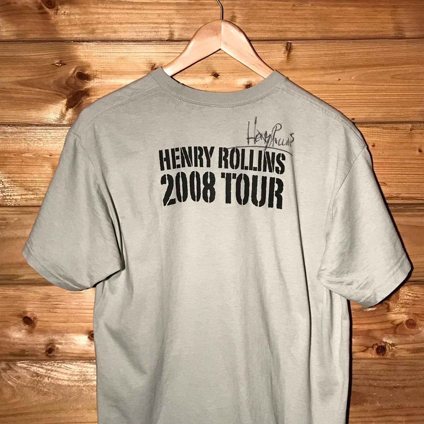 2008 Henry Rollins Provoked Tour Signed t shirt