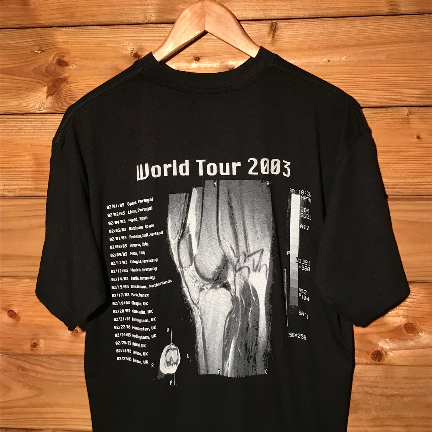 2003 Stone Sour World Tour Signed t shirt