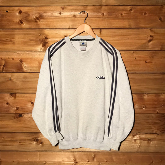 90s Adidas Essentials Striped sweatshirt