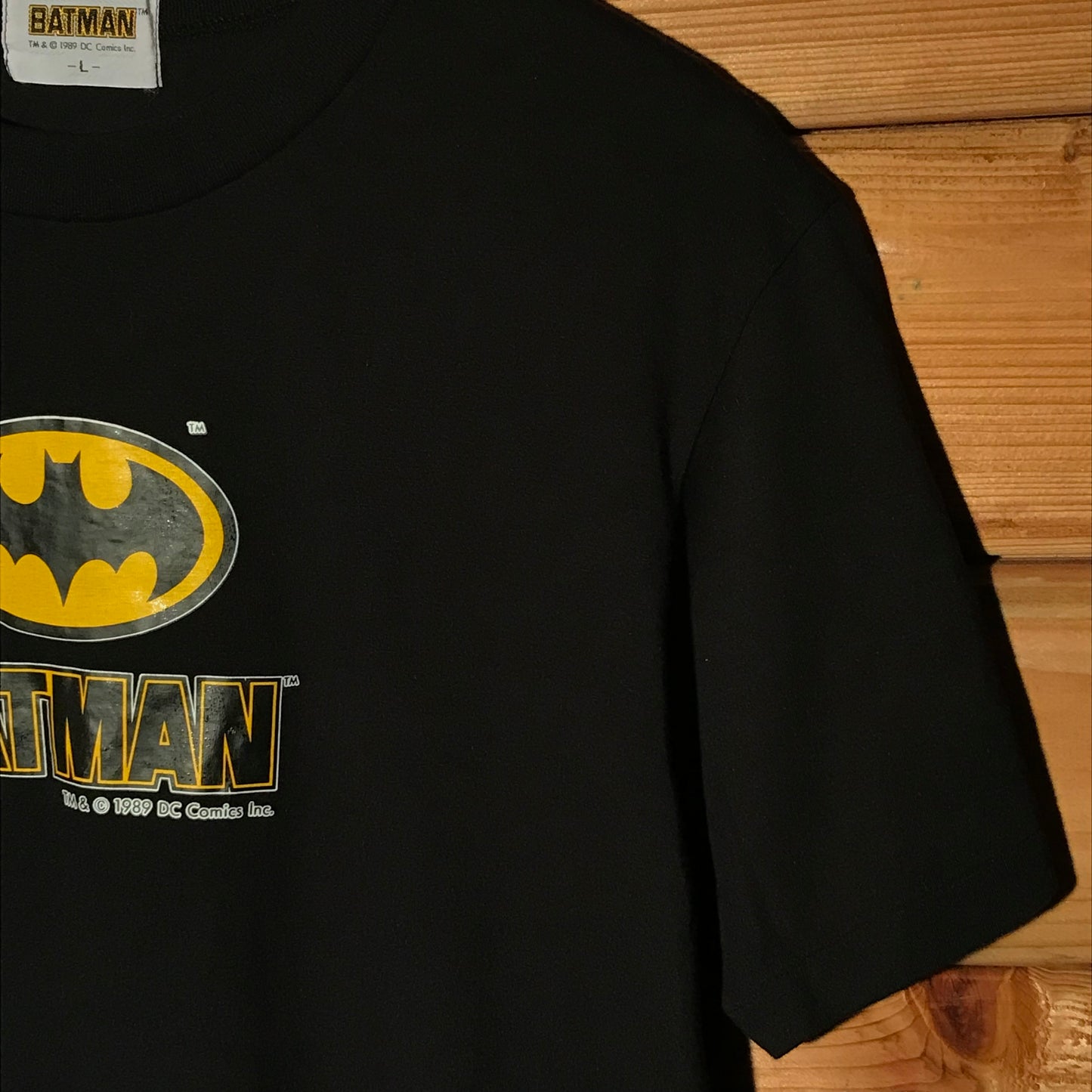 1989 Batman Movie Promo Centre Spellout t shirt