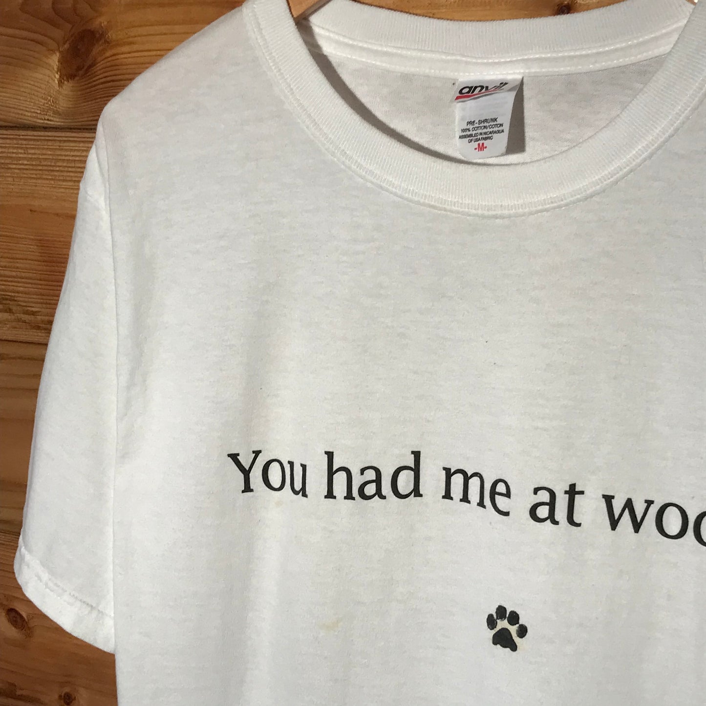 Planet Dog You had Me At Woof Spellout t shirt