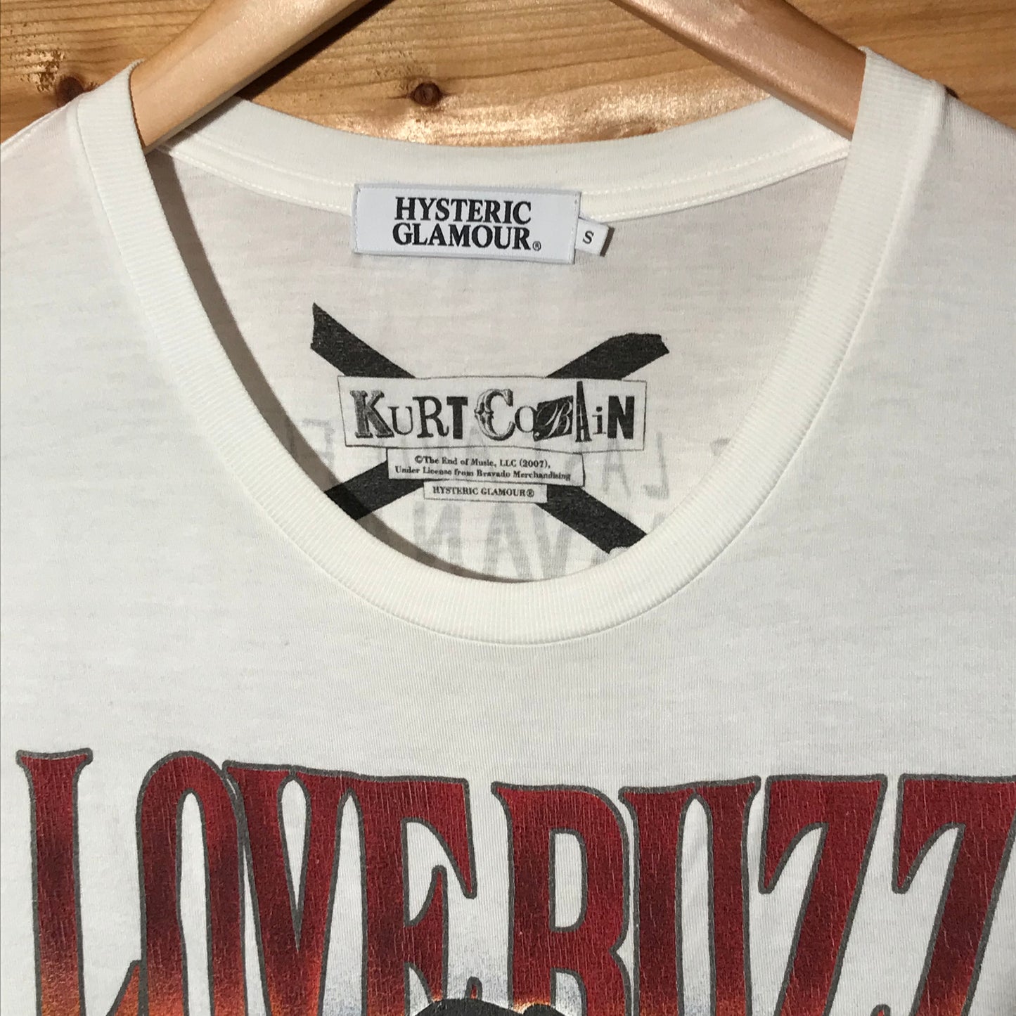 2007 Hysteric Glamour Kurt Cobain Love Buzz t shirt