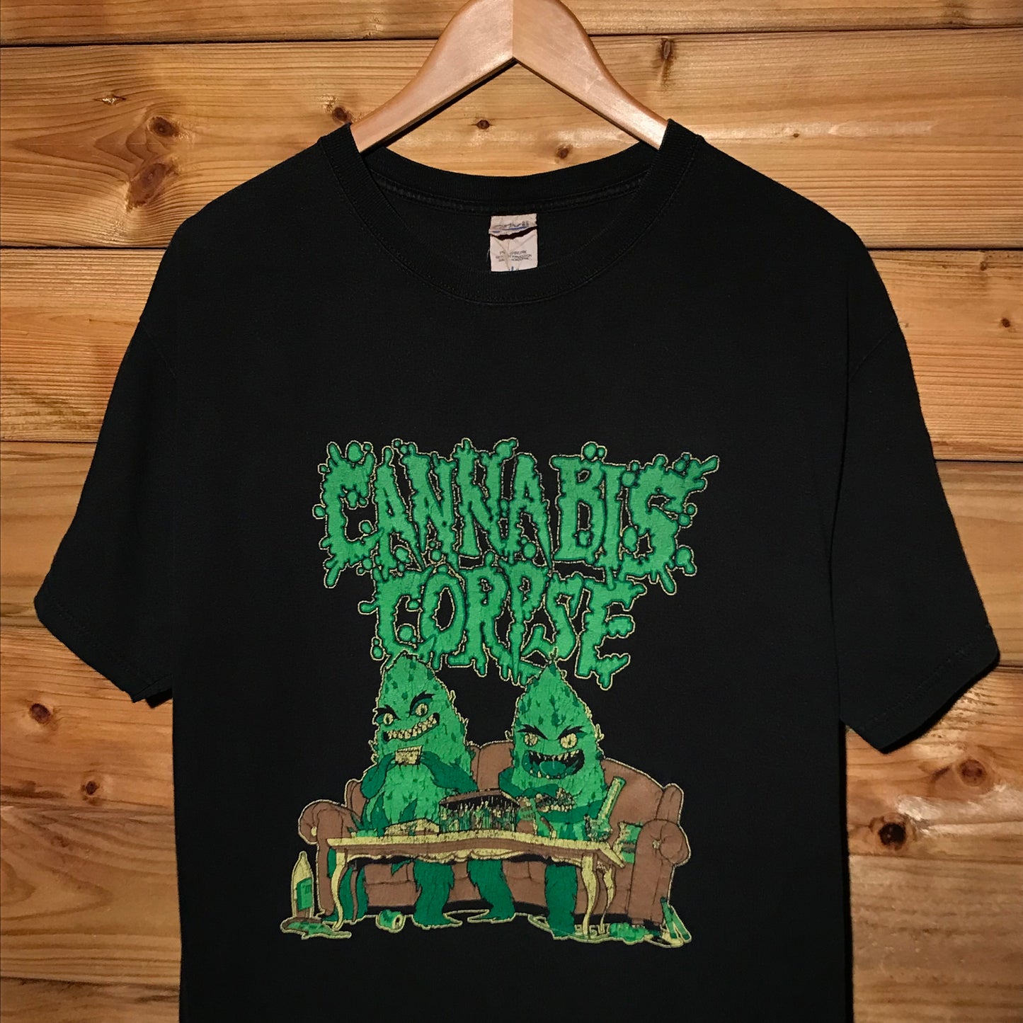 Cannabis Corpse Sofa Graphic Band t shirt