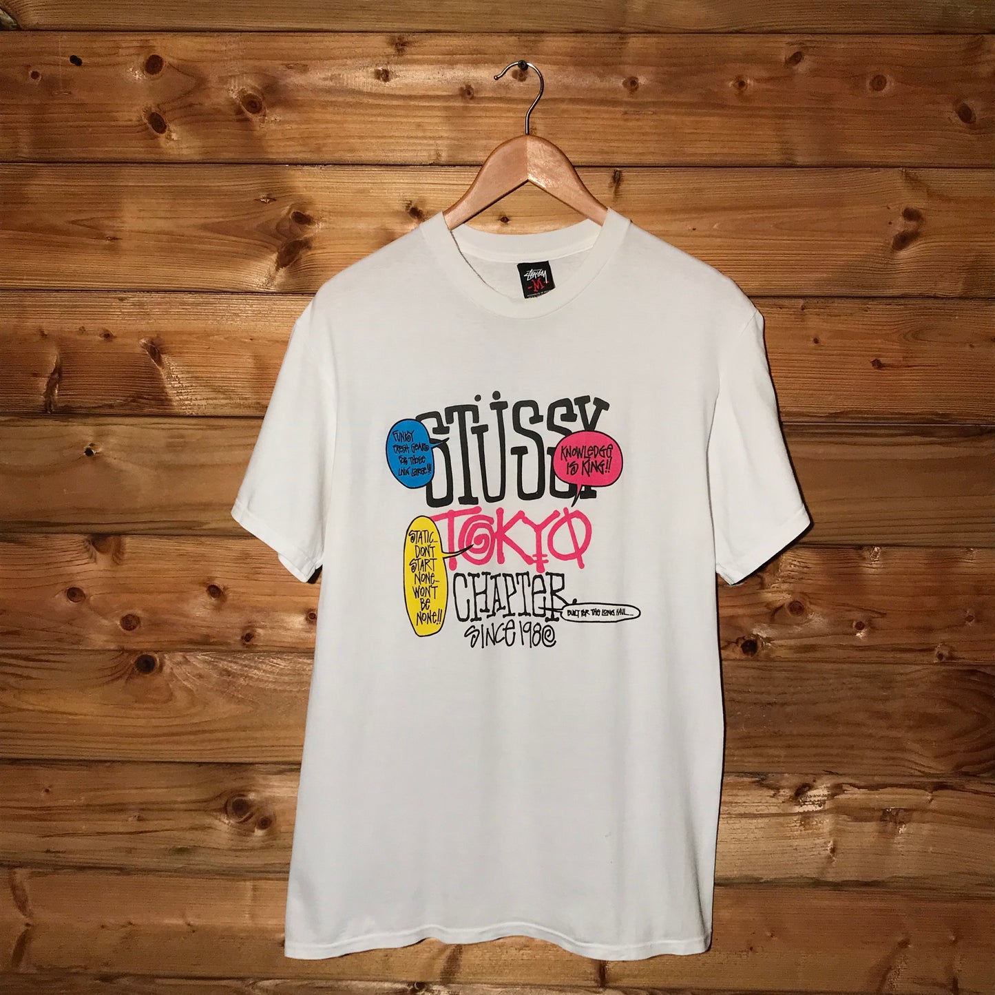 Stüssy Tokyo Chapter Speech Bubbles Spellout t shirt